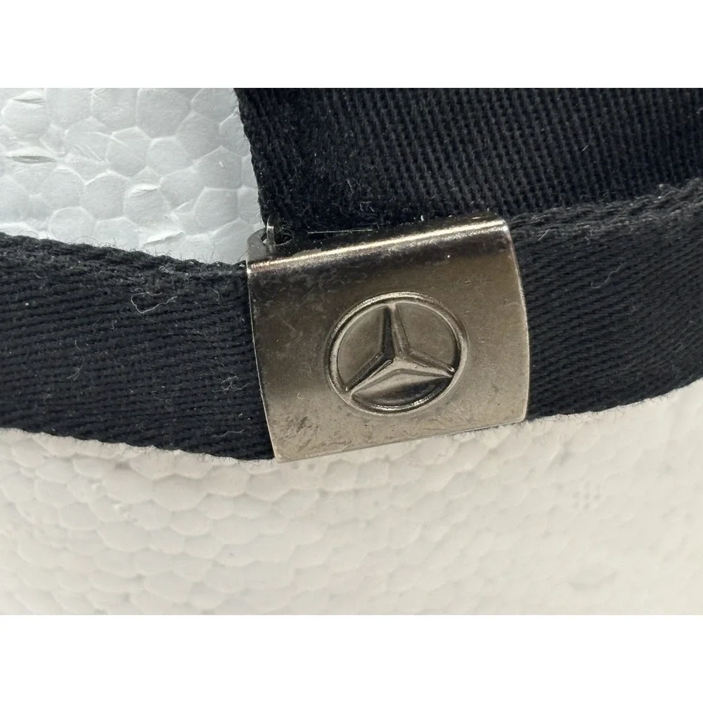 Mercedes-Benz Hat Black Embroidered Emblem Baseball Cap Adjustable Strap